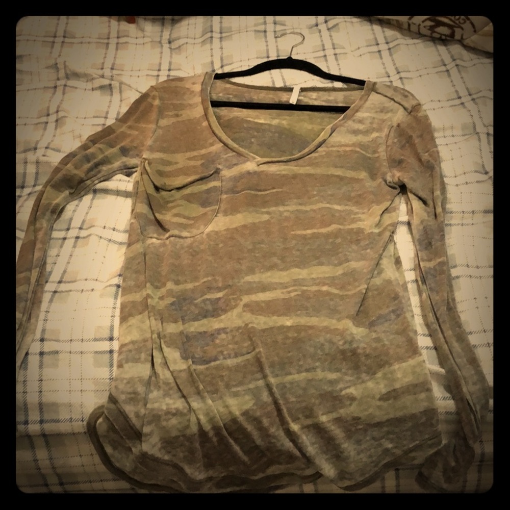 Camo long sleeve shirt